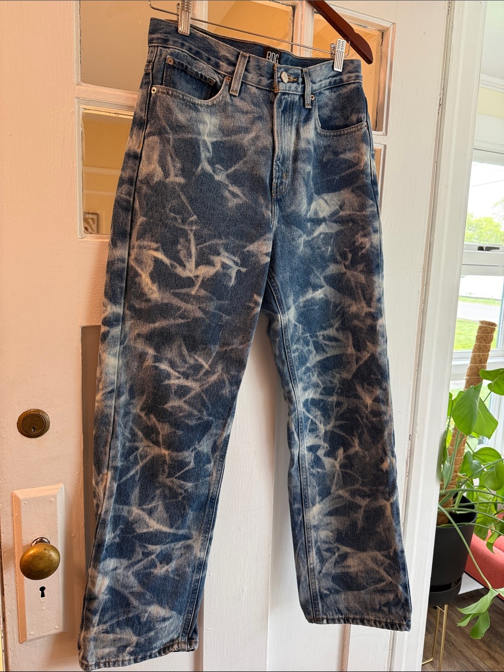 Urban outfitters Tie-Dye Blue Women’s wide leg Jeans